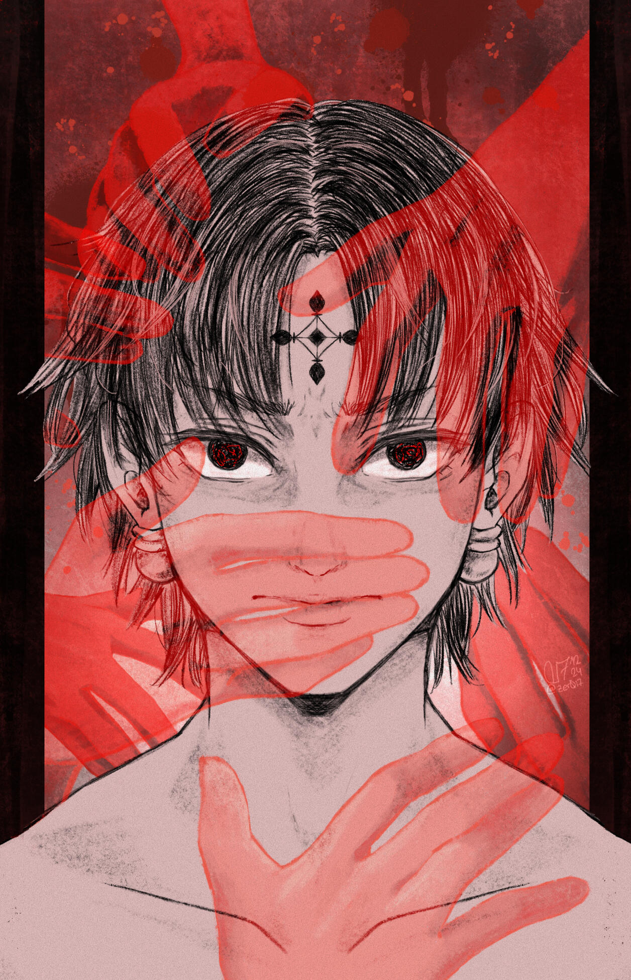 &quot;HANDS OF WRATH drag you down so tenderly&quot; personal piece of Chrollo Lucilfer from hunter x hunter