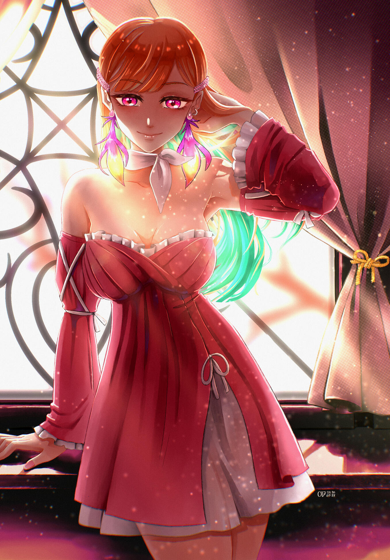 Kiara Takanashi of hololive, in her outfit for the MV of her song &quot;Perfume&quot; (https://www.youtube.com/watch?v=07alVKGB-Aw)